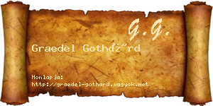 Graedel Gothárd névjegykártya
